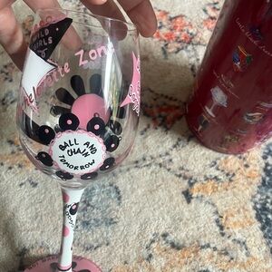 Bachelorette wine glass